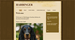 Desktop Screenshot of harbingergordonsetters.com