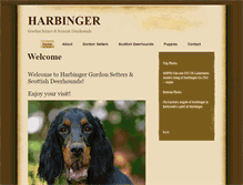 Tablet Screenshot of harbingergordonsetters.com
